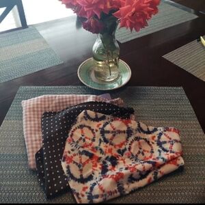Silky Lightweight Head Hair Scarf Set of 3 Beautiful Prints! BNWT RETIRED